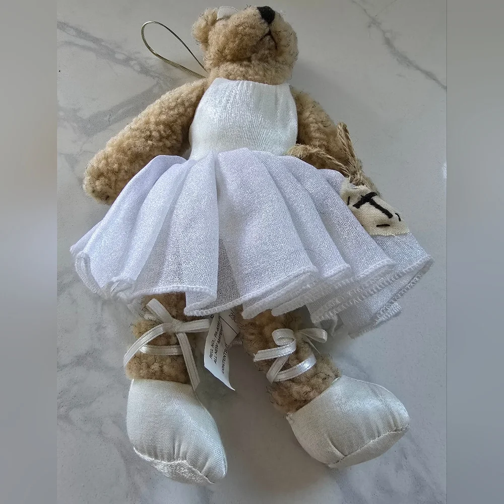 Rare‎ Vintage Teddy Tompkins By Enesco 1998 Ballerina Hangable Plush Bear